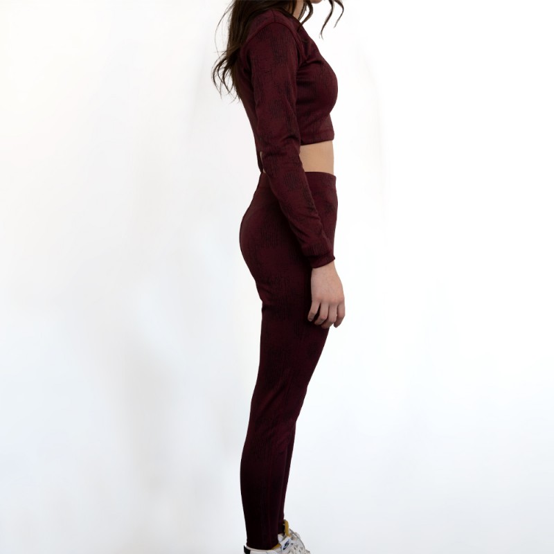 Leggings for Women - Dark Red