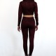 Leggings for Women - Dark Red